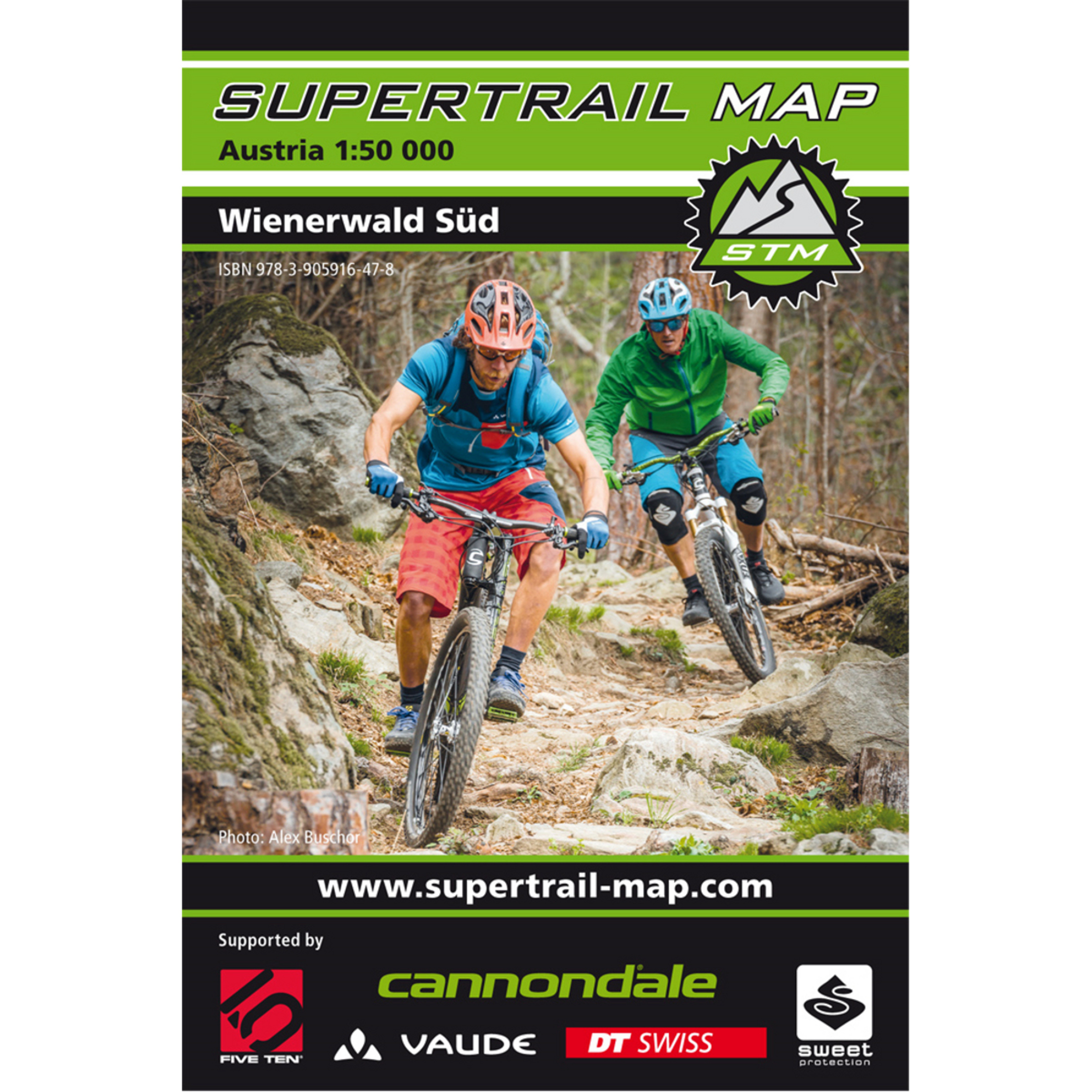Supertrail Map Wienerwald Süd - MTB Topografische Karten
