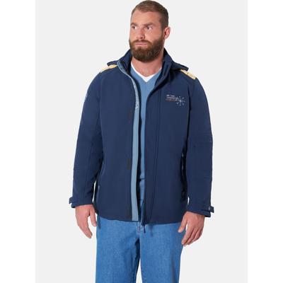 Softshelljacke JAN VANDERSTORM "Softshelljacke PEKKOR", Herren, Gr. 54, blau (dunkelblau), Jacken Softshelljacke