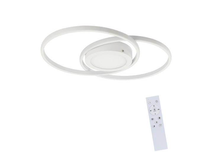 Nettlife Led-Deckenleuchte Einäugig 47.4/33.2/4 cm, Weiß, Metall, Oval, LED integrated, 47.4x4x33.2 cm, Lampen & Leuchten, LED Beleuchtung, LED-Deckenleuchten