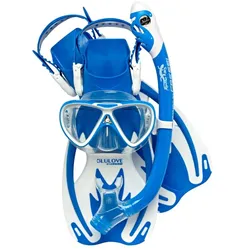 Cressi - Rocks Pro Dry Set - -Komplettset - Farbe: Blau - Größe S/M