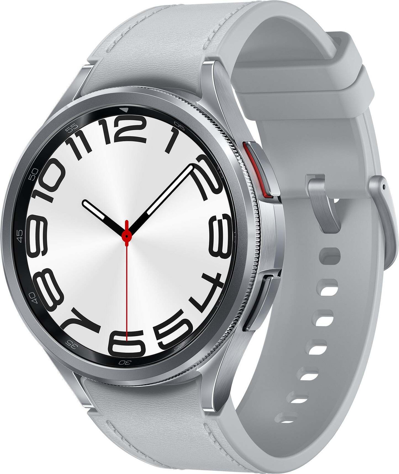 Samsung Galaxy Watch6 Classic 47 mm, digitaal touchscreen, 4G, zilver
