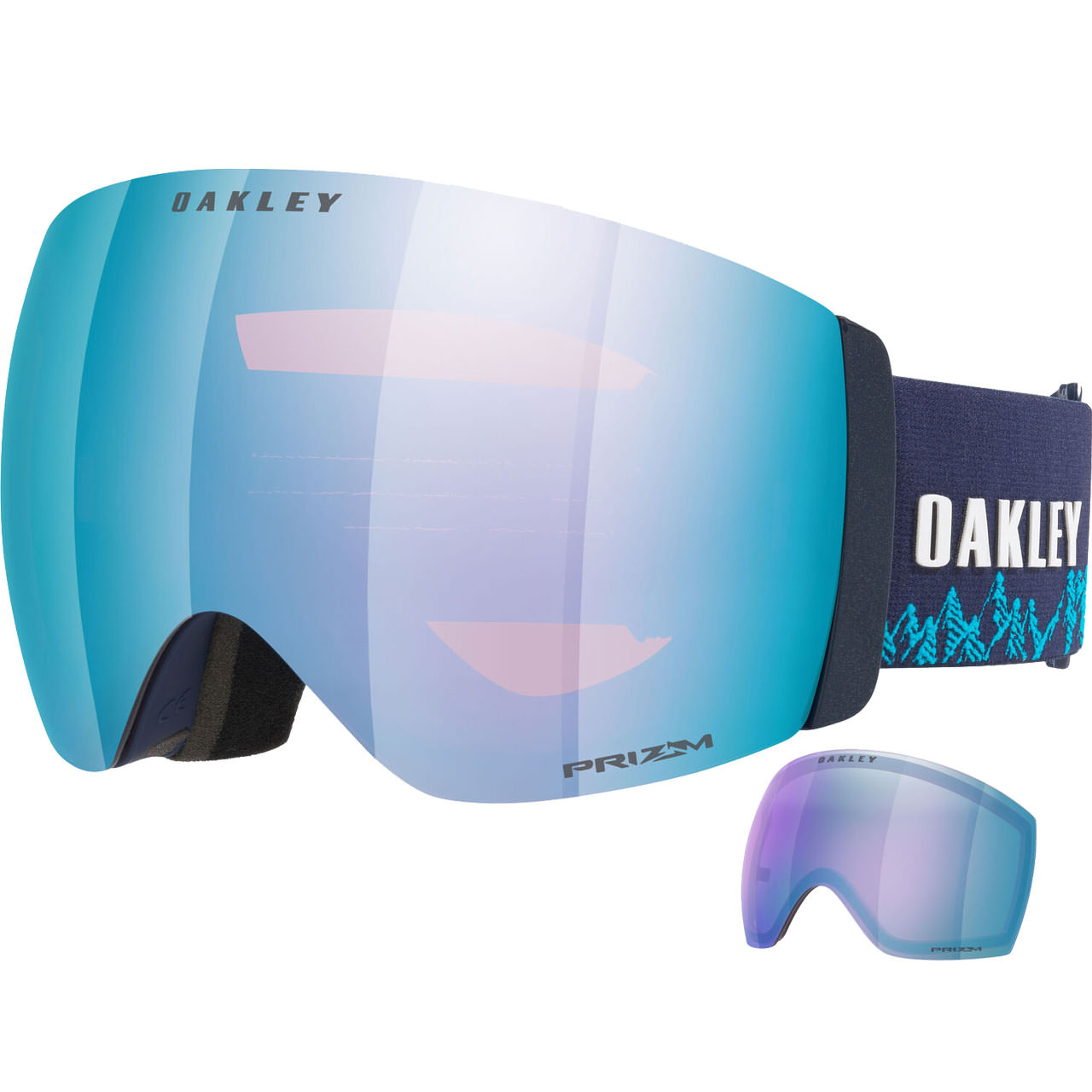 Oakley Flight Deck Pro L space dust Mikaela Shiffrin Signature / Prizm Sapphire Iridium + Ersatzsche