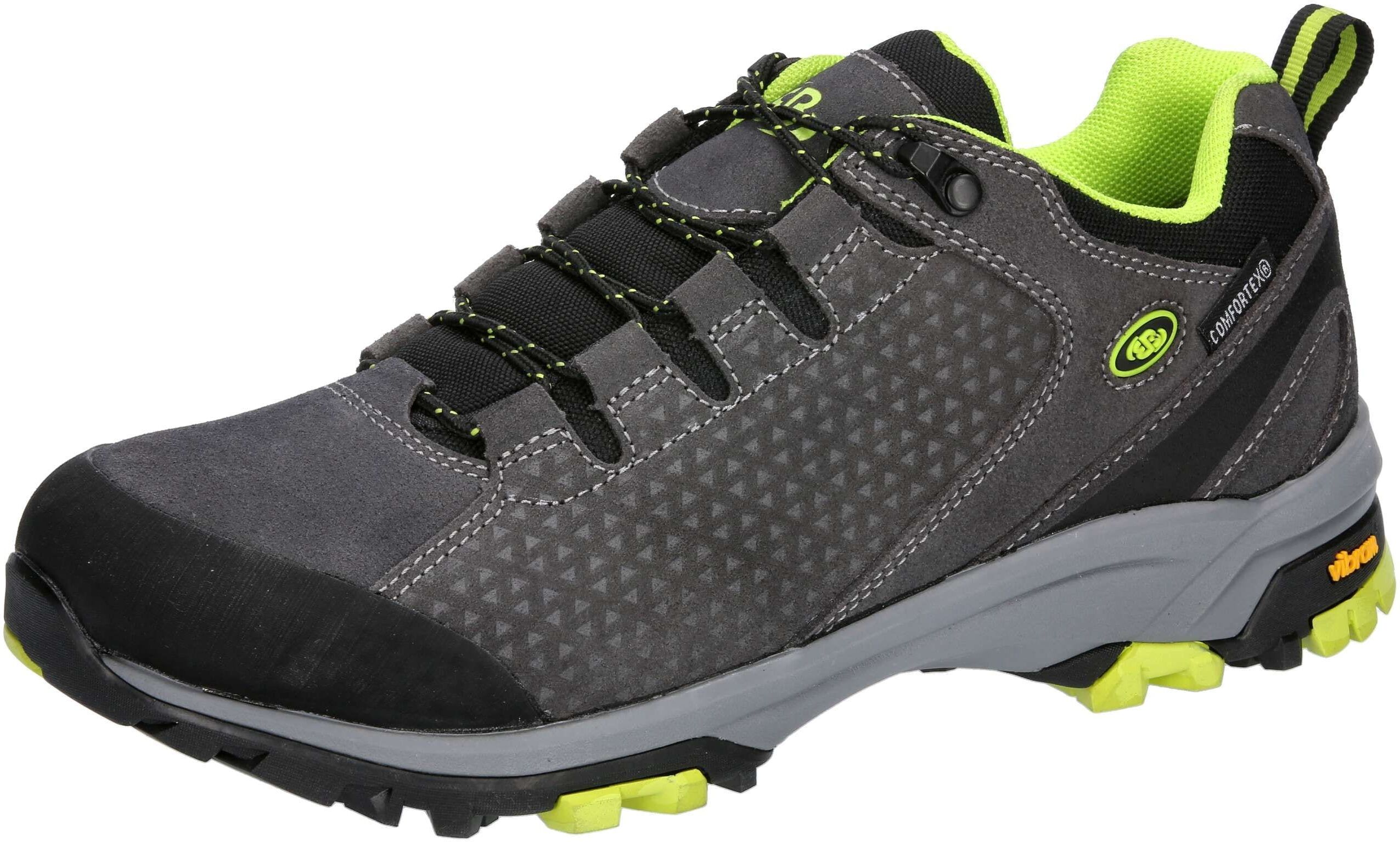 Outdoorschuh BRÜTTING "Outdoorschuh Mount Trish Low", Herren, Gr. 42, grau, Veloursleder, Schuhe Outdoorschuh grau 42
