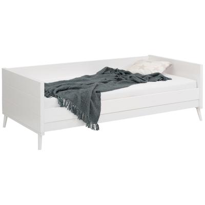 Jugendbett OTTO HOME "Ellen", weiß, B:97cm L:209cm, Betten, Jugendbett, aus massivem Kiefernholz, in 2 verschiedenen Farben, mit Holzfüßen