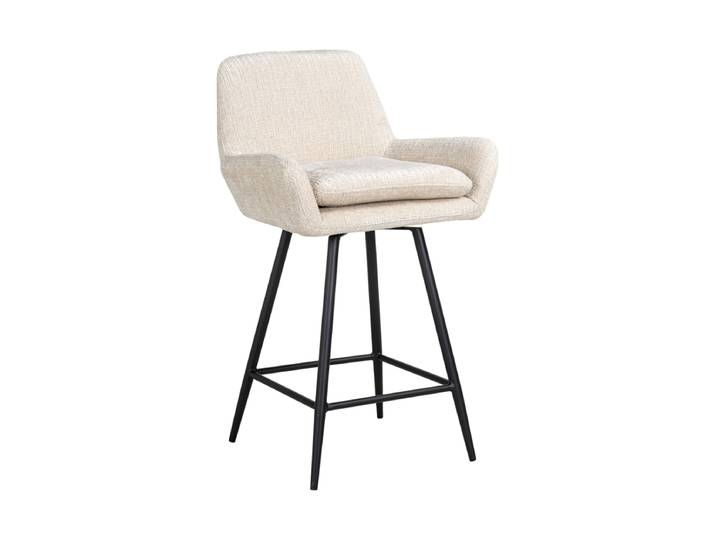 Drehbarer Design Barhocker „Linsey“ im 2er-Set Natural Chunky Richmond Interiors