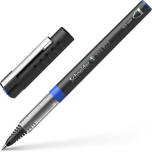 Schneider Tintenroller 8233, Xtra 823, Gehäuse schwarz / blau, 0,3mm, Schreibfarbe blau