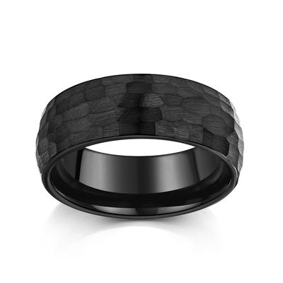 Fingerring ZEEME "Wolfram schwarz" Gr. 62, schwarz, Fingerringe, Herren, 062 (19,7), Fingerring