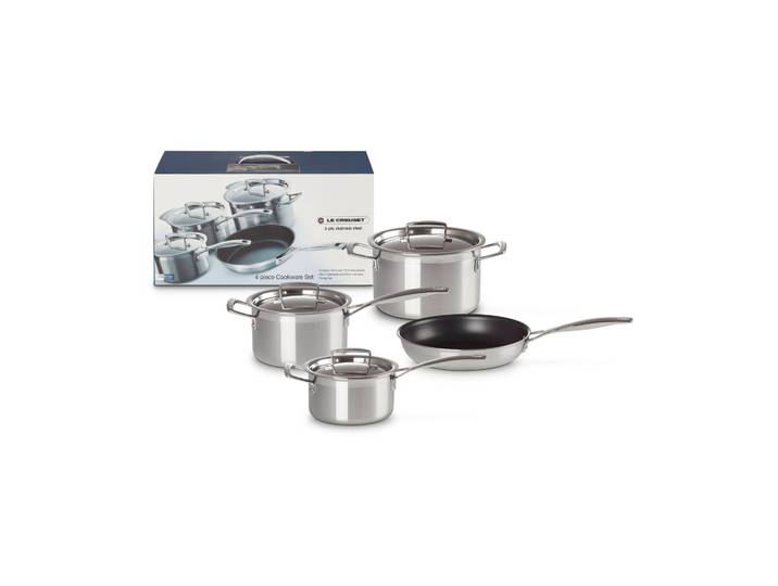Le Creuset Le Creuset braad- en koekenpannenset Roestvrij staal, 4 delen