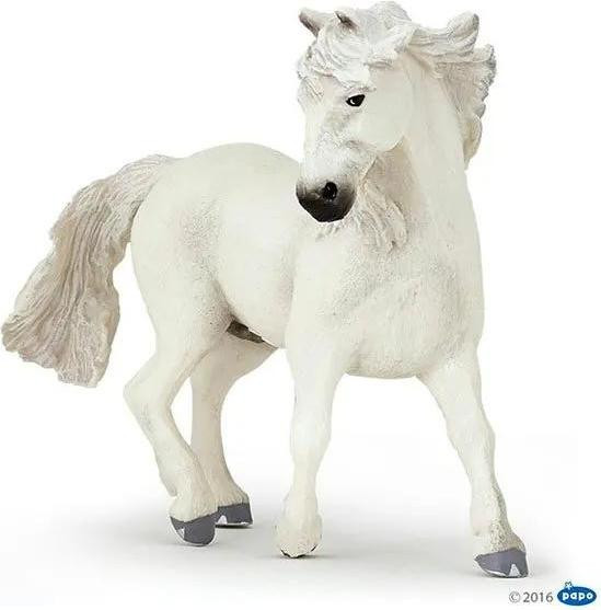 Papo Camargue paard, wit, PVC
