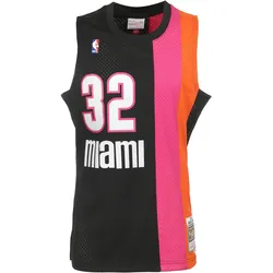 Mitchell & Ness, Herren, Sportshirt, NBA Miami Heat Shaquille O'Neal Trikot Herren (M), Schwarz
