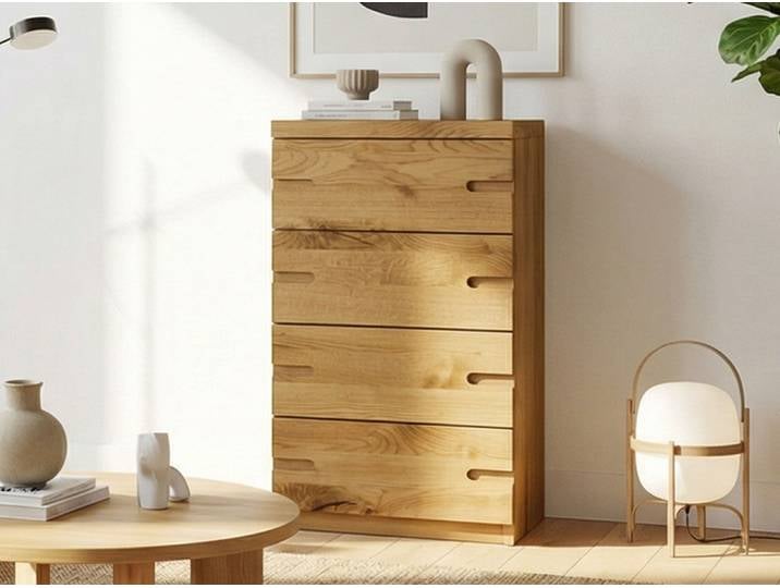Kommode „Stefan“ 50 cm Wildeiche Massivholz Wildeiche