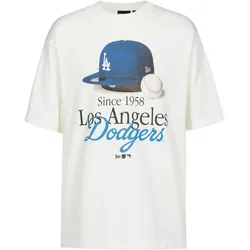 New Era Los Angeles Dodgers T-Shirt Herren | Gr. M | weiß - weiß