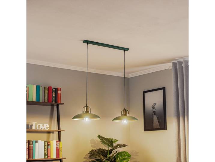 Hängeleuchte Felix Eko-Light, dimmbar, grün, für Wohn- / Esszimmer, Metall, Industrielles Design