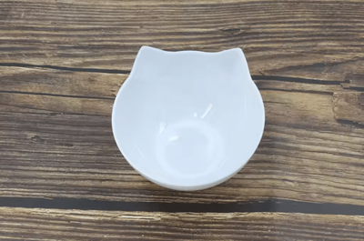 Inspire Curations DineEase Elevated Double Pet Bowl With Non Slip Stand white Bowl
