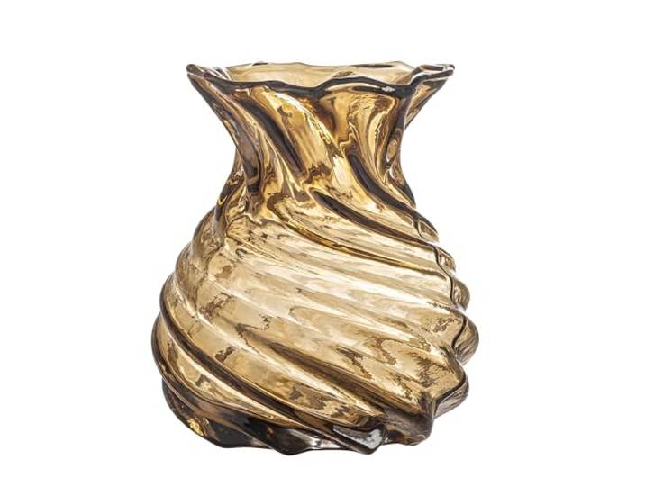 Bloomingville Creative Collection Rylo Vase, Braun, Glas, T16,5xH18,5 cm