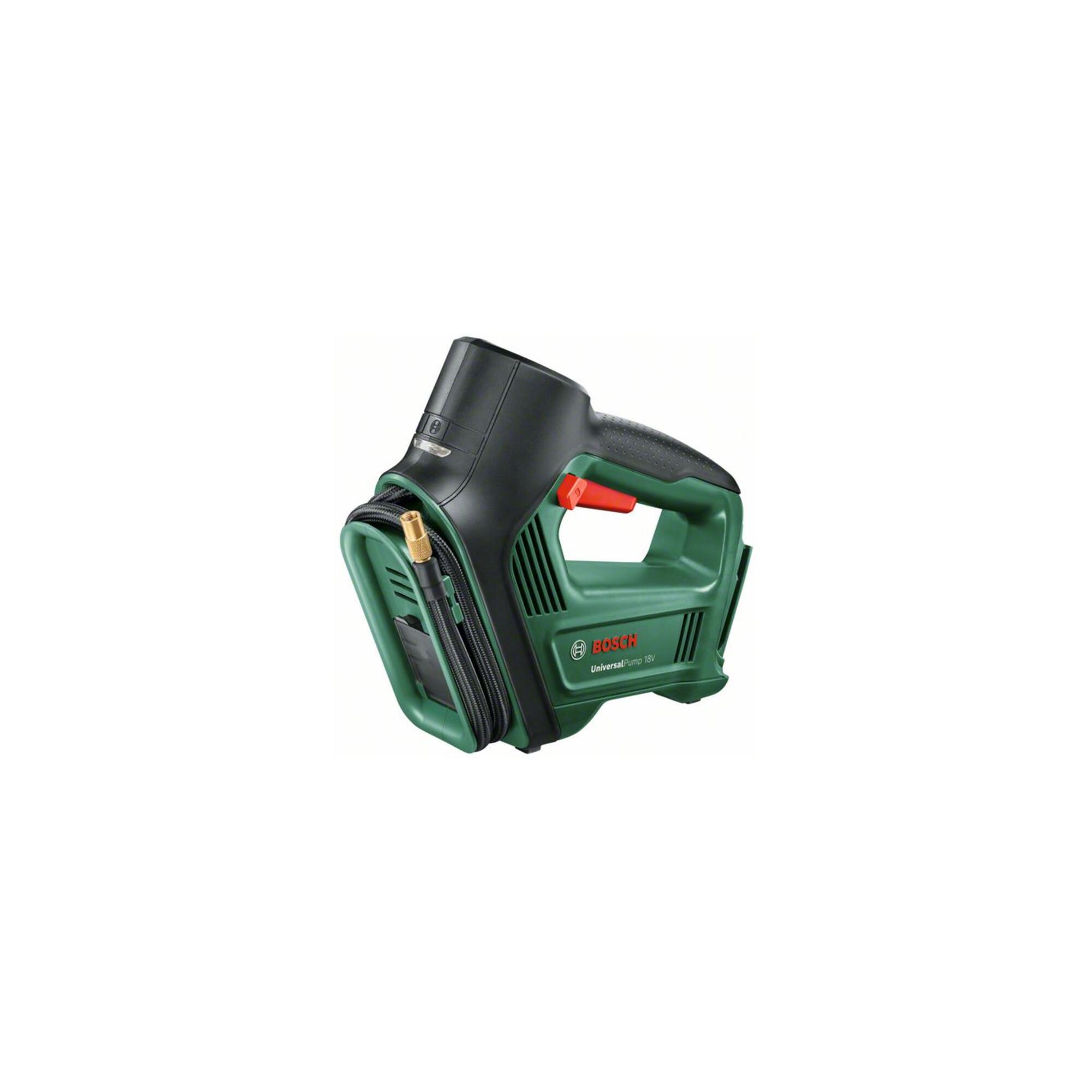Bosch UniversalPump 18V Akku-Druckluftpumpe aus Kunststoff und Metall mit Akku-Druckluftpumpe ohne Akku und Ladegerät für Reifen und Luftmatratzen, 603947100 (0603947100)