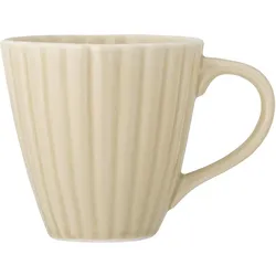 Bloomingville Latina Becher, Steingut, Ø 8,5xH8,5 cm, creme