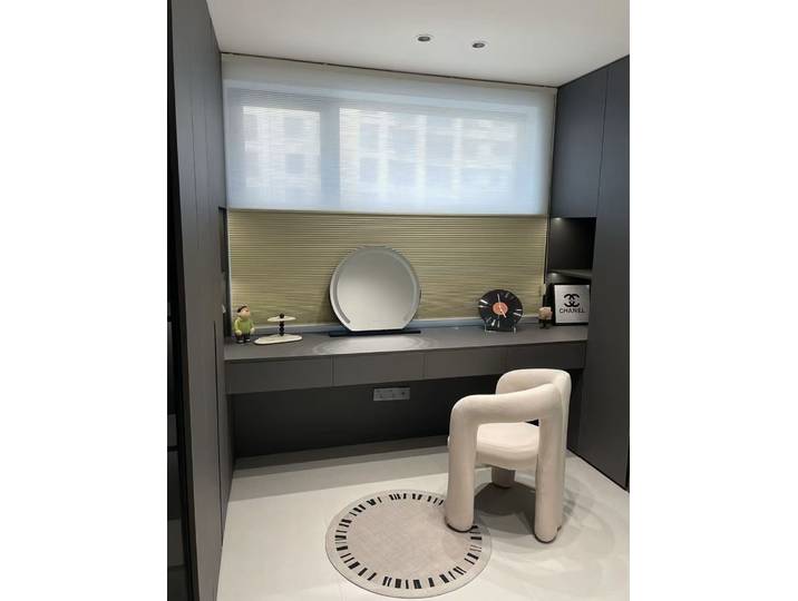 Stores alvéolaires électriques sans fil à commande automatique haut-bas pour chambre à coucher, traitement de fenêtre jour et nuit