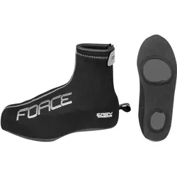 Rennradschuh-Überschuhe von Force, Neopren, Schwarz Gr.S