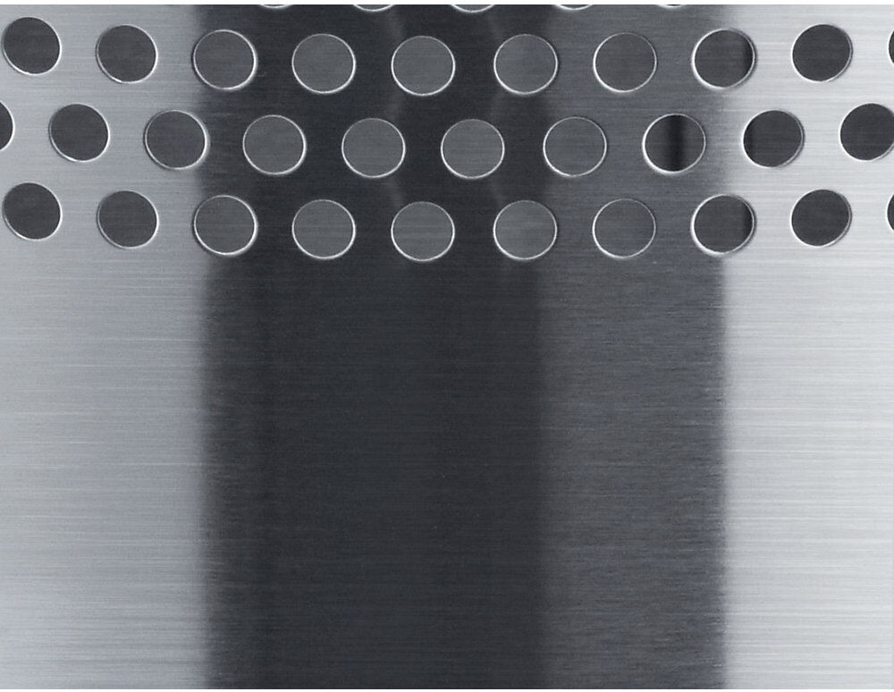 Metall-Papierkorb, Volumen 15 l, HxØ 315 x 260 mm, mittelgrau, VE 2 Stk helit