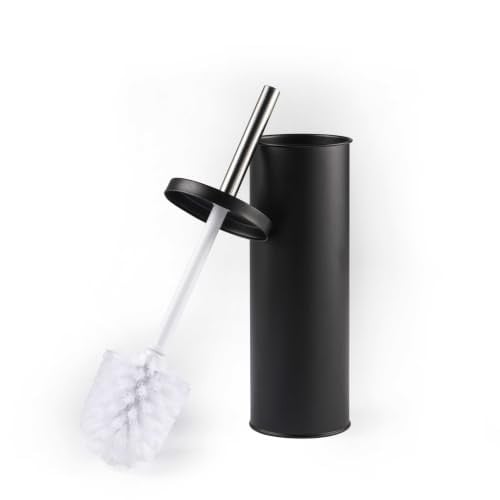 Beldray Toiletborstel en houder met deksel, zwart