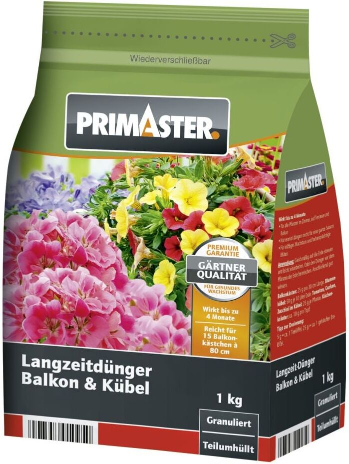 Primaster Langzeitdünger Balkon und Kübelpflanzen 1 kg