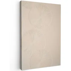 LEINWANDBILD Japandi - Beige - Modern Deko XXL 80x120 cm