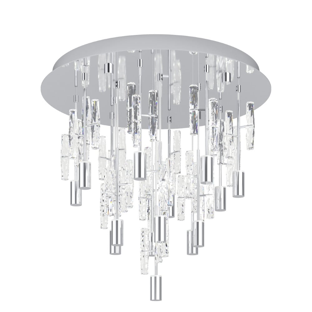 Stars of Light Alemdina plafondlamp chroom met 3-staps CCT