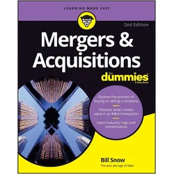 Mergers & Acquisitions For Dummies, Sachbücher von Bill Snow