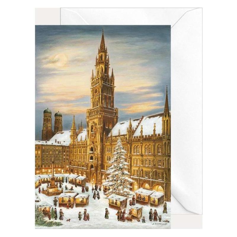 Olewinski & Tochter 2300 - Weihnachtsklappkarte "München Rathaus" (2300)