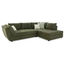Ecksofa Rascasse Stoff Grün