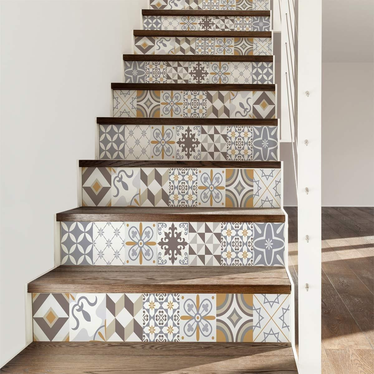 Set van 4 Tegelstickers voor Trappen