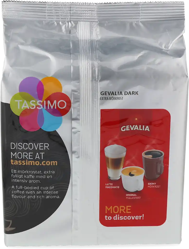 Gevalia   Dark - 16 Capsules de café pour Tassimo - Café noir - Compatible Tassimo