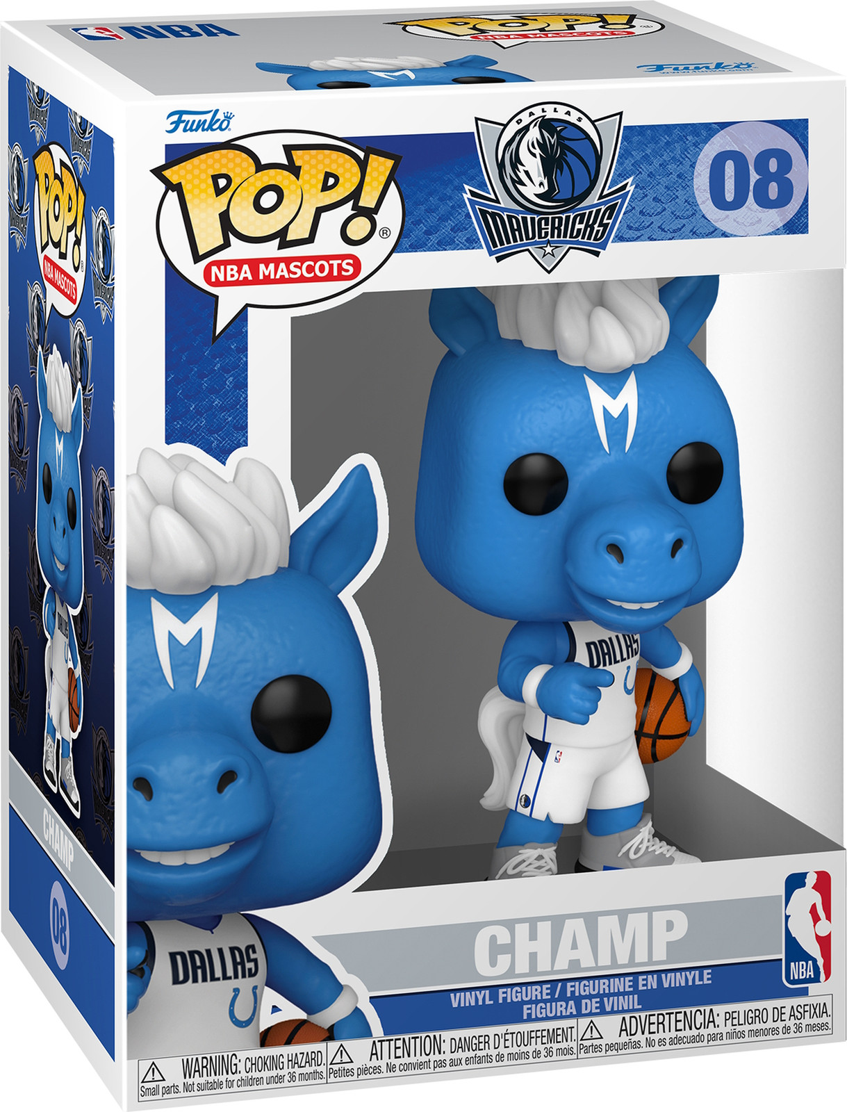 Funko Pop! Vinyl figuur NBA Dallas Mavericks Kampioen 2008