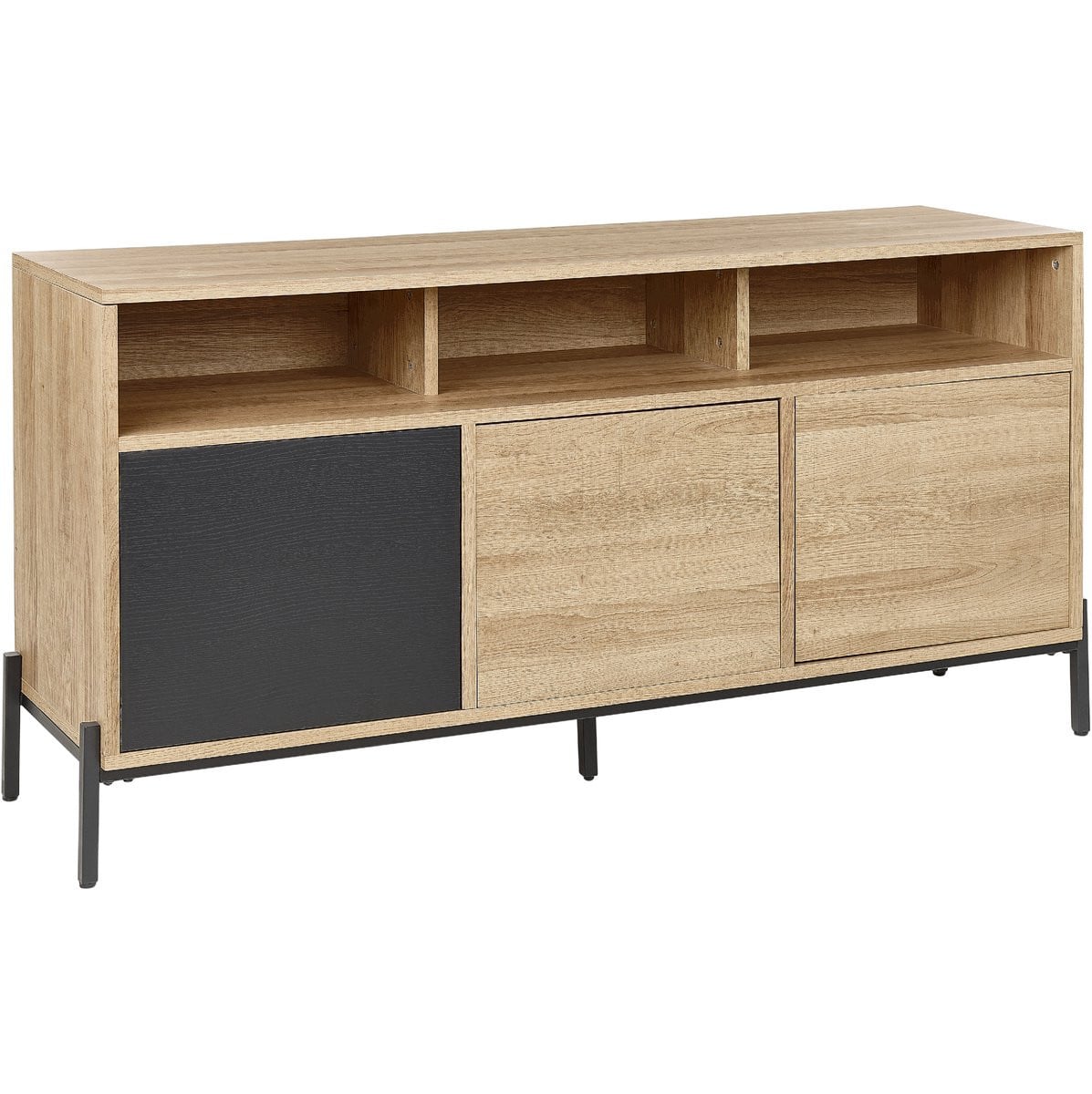 Beliani Consoletafel Lichte houtkleur MDF