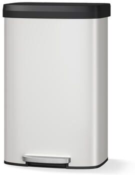 Garvee Metal Trash Can with Lid, Large Garbage Can for Kitchen, Rustproof Step-on Kitchen Metal Trash Bin