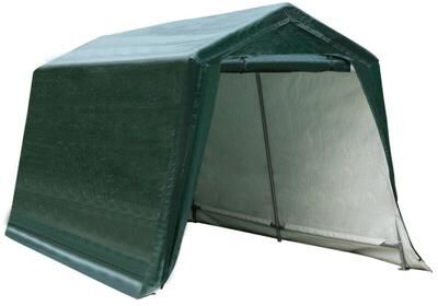 Costway Outdoor Carport Shed with Sidewalls and Waterproof Ripstop Cover-8 x 14 ft