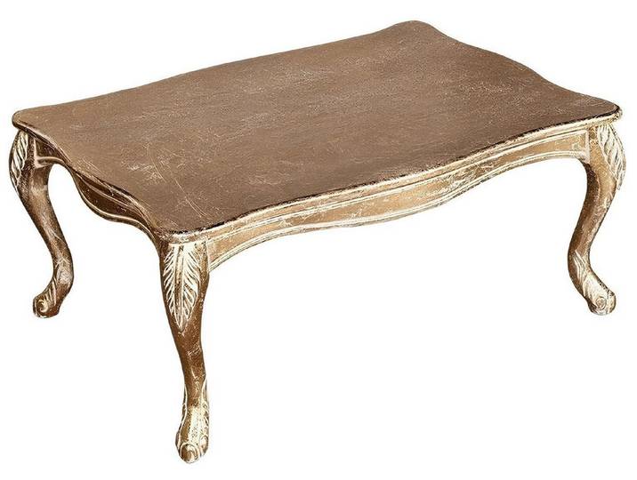 JVmoebel Couchtisch Eleganter Goldtisch aus Holz mit pflegeleichter Oberfläche (Packung, Couchtisch), Made in Europa
