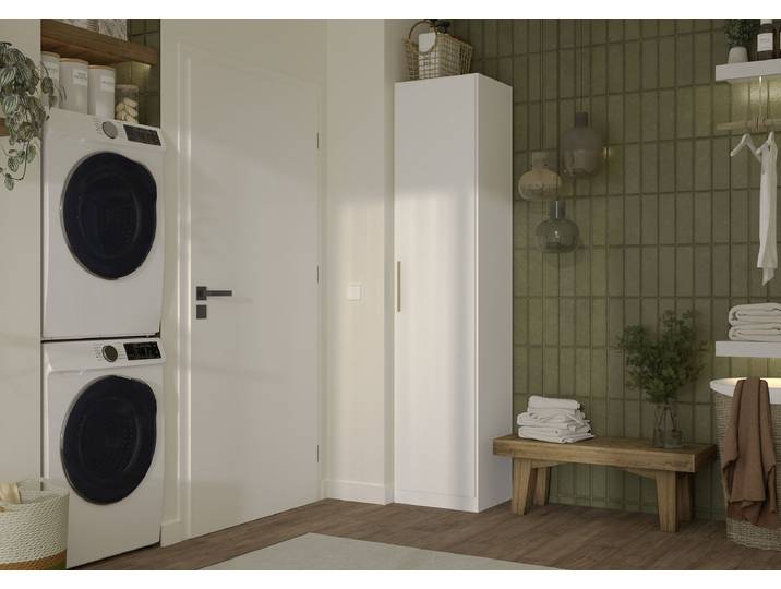 Armoire Avena 47cm Blanc/Blanc alpin/Chêne
