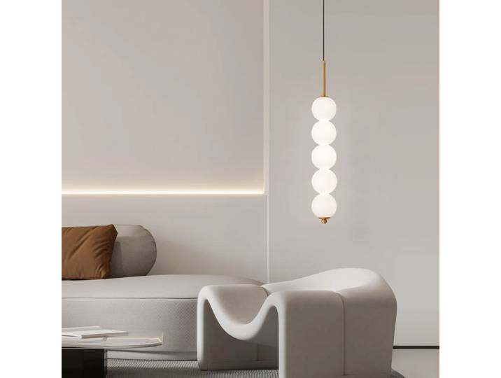 Nordique Simple petit lustre salon fond moderne pendentif LED lampes étude chambre allée suspendus lumières décor intérieur