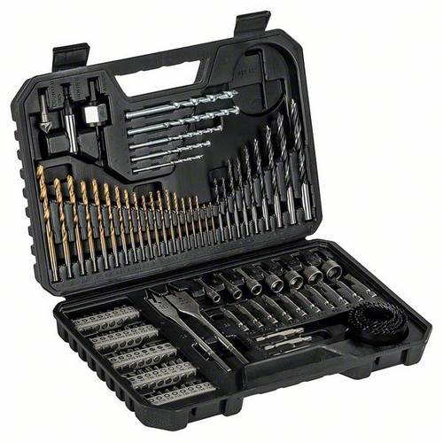 Bosch Accessories 2607017367 V-LINE 103teilig Bohrer- und Bit-Sortiment Holz, Metall, Kunststoff, Plexiglas, Mauerwerk, Stein 1.5