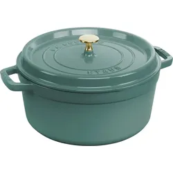 La Cocotte Topf 5,2 l, Eukalyptusgrün, Gusseisen