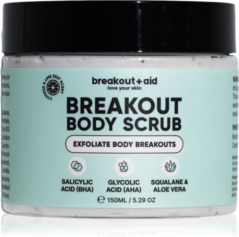 breakout + aid Body Scrub body scrub to treat acne 150 ml