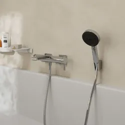 hansgrohe Tecturis E Wannenarmatur 73420000 Ausladung 213mm, Aufputz, chrom