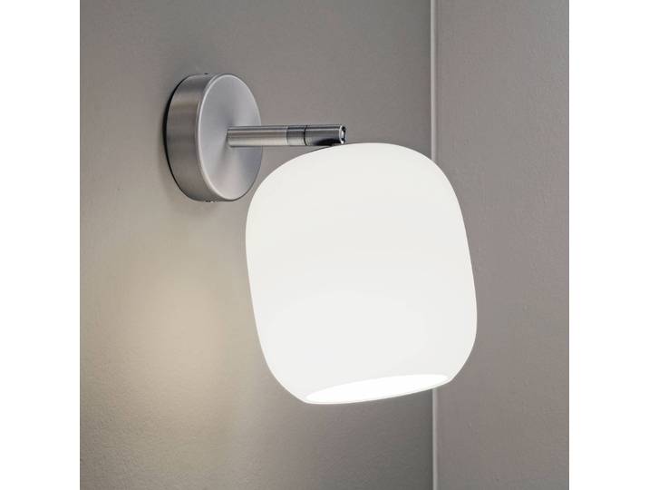 Casablanca Designer Wandlampe Murea, dimmbar, weiß / opal, für Wohn- / Esszimmer, Glas, Design, Wandleuchte, Wandlampe Innen