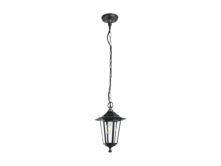EGLO Lampe suspendue extérieure LATERNA 4\, à flamme\, lampe pendante en fonte d'aluminium et verre\, couleur : noir\, douille : E27\, IP44