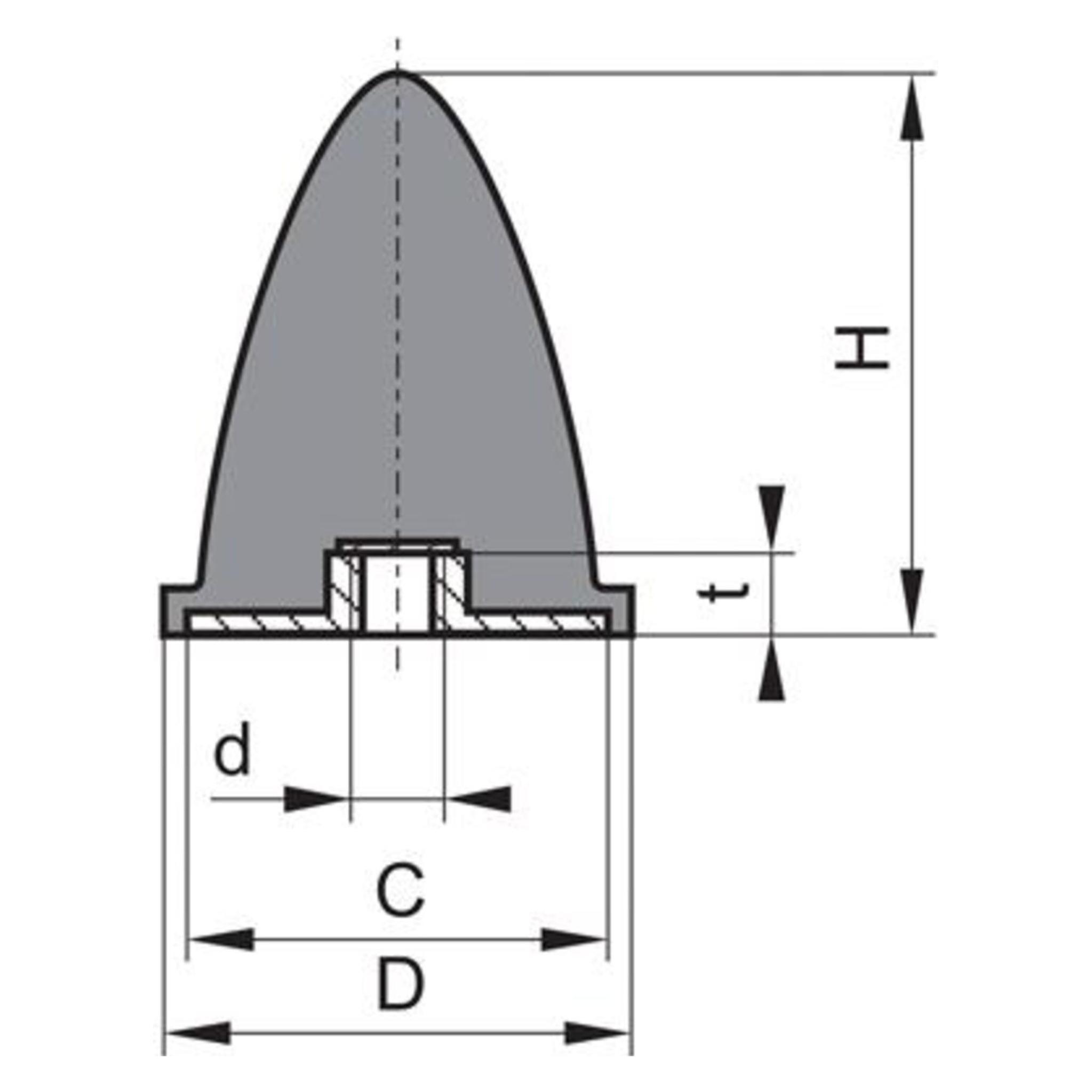 Magni Gummi Anschlag Puffer GP EP 95x83 M16 (4053569072175)