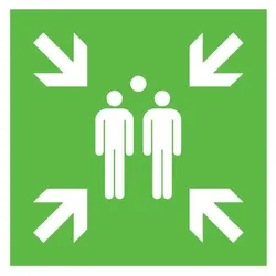 SafetyMarking® Rettungszeichen Sammelstelle 40 cm x 40 cm