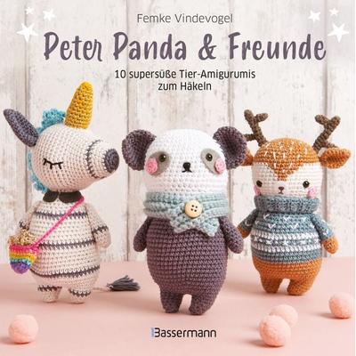 Peter Panda & Freunde. 10 supersüße Tier-Amigurumis zum Häkeln, Gebundene Ausgabe von Femke Vindevogel, Bassermann, 978-3-8094-4988-1