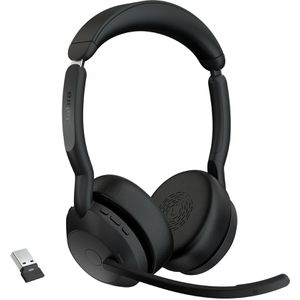 Jabra Headset Evolve2 55 UC Stereo, USB-A, Bluetooth, On-Ear